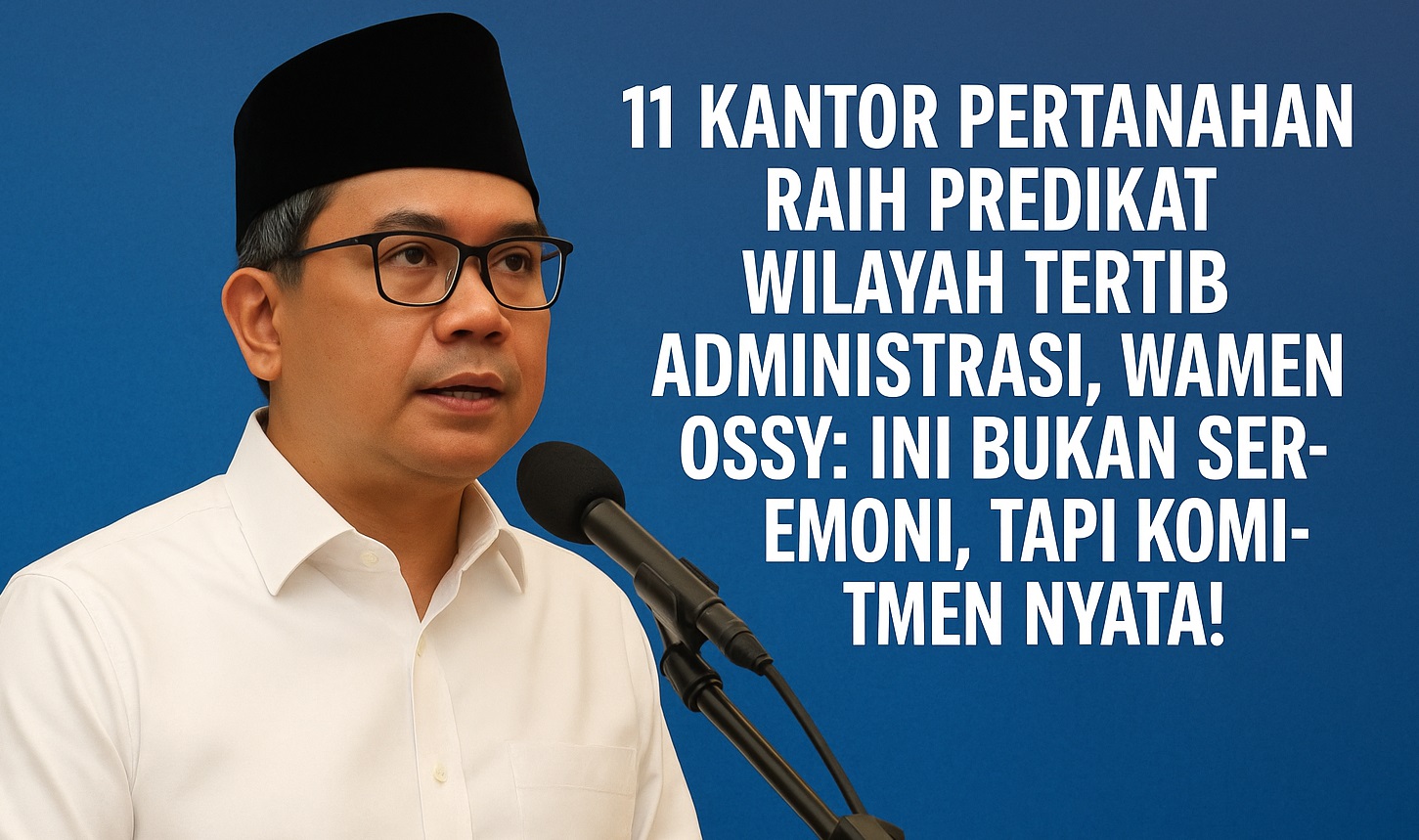 11 Kantor Pertanahan Raih Predikat Wilayah Tertib Administrasi, Cek Daftarnya!