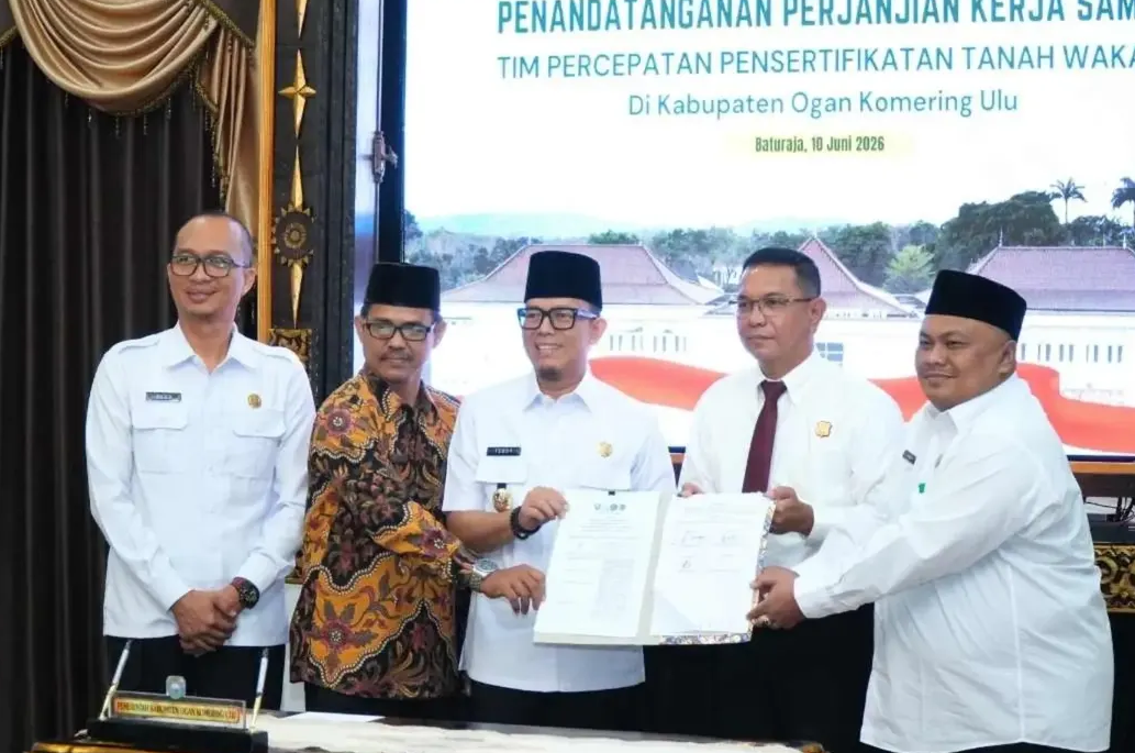 Cegah Sengketa, Bupati OKU Gandeng Kejari dan BPN Kebut Sertipikasi Tanah Wakaf