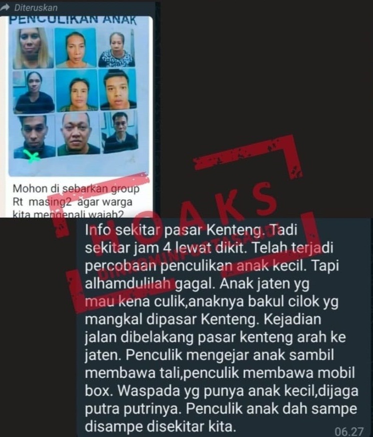 Hoax Pesan Berantai Penculikan,Polisi Minta Waspada