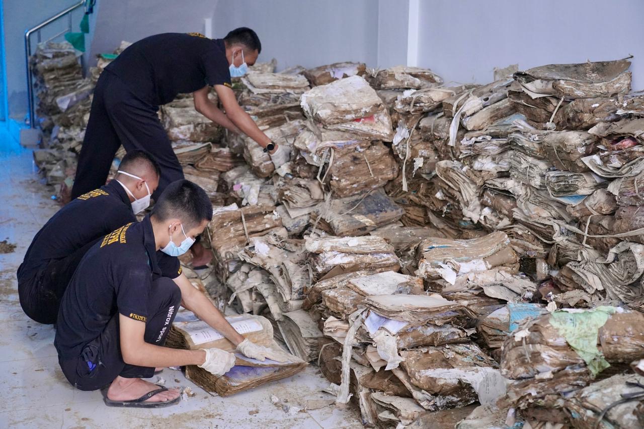 ATR/BPN Libatkan Taruna/i STPN Percepat Restorasi Arsip Pertanahan Pascabencana