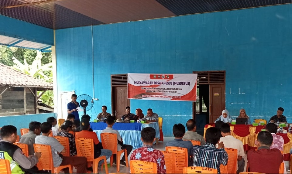 Desa Negeri Ratu Musdesus Bentuk Kepengurusan Koperasi Merah Putih