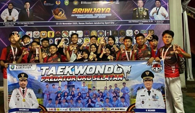 Tim Taekwondo Predator Borong 23 Medali di Sriwijaya International 2025