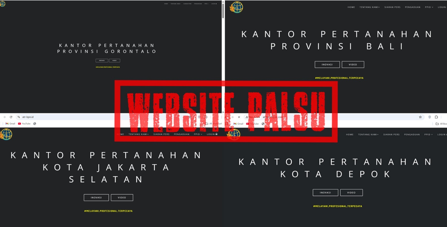 Waspada! Muncul Situs Palsu Satker ATR/BPN, Kementerian Imbau Akses Hanya Lewat Portal Resmi