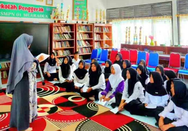 Tanamkan Nilai Religius, UPT SMPN 01 Muaradua  Peringati Isra’ Mi’raj 1446 H