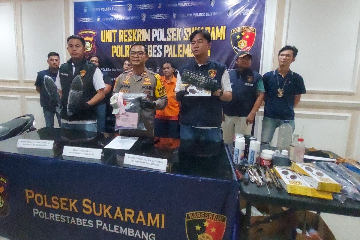 Sindikat Curanmor di Wilayah Sukarami Palembang Ditangkap