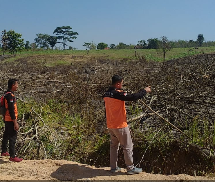 Karhutlah di OKU, Api Melalap Lahan di Desa Terusan
