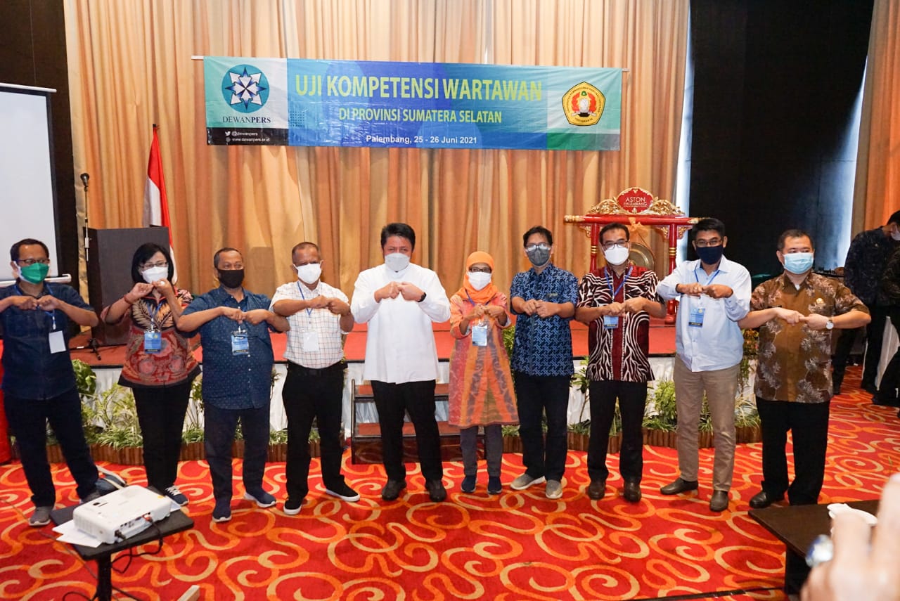 Gubernur Sumsel Herman Deru Buka UKW Fasilitasi Dewan Pers di Palembang