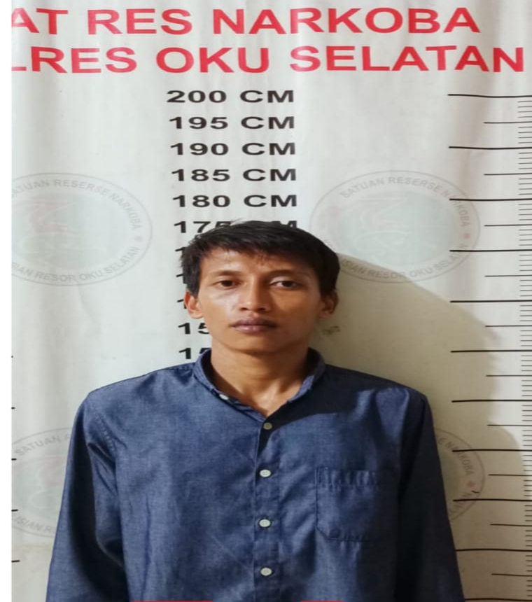 Satresnarkoba Polres OKU Selatan Ringkus Kurir Sabu