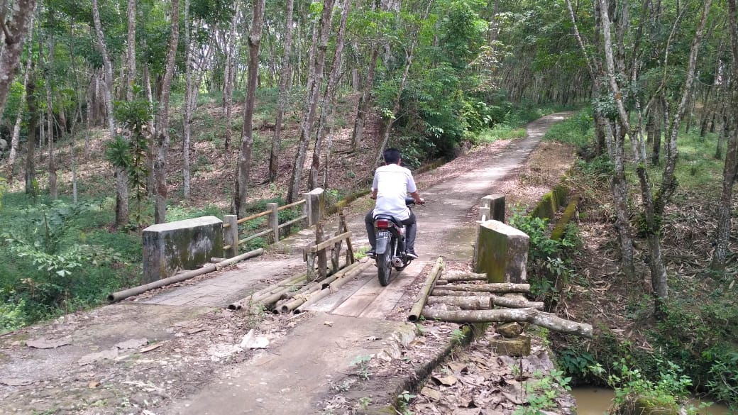 Jembatan Tak Kunjung Diperbaiki Roda Perekonomian Terganggu