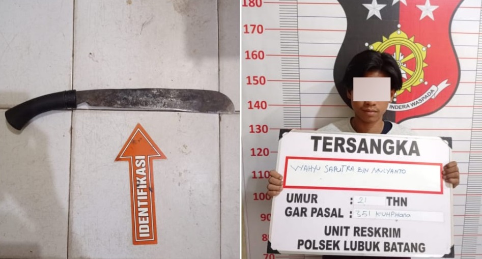 Pasal Bacok, Wahyu Diamankan Polisi