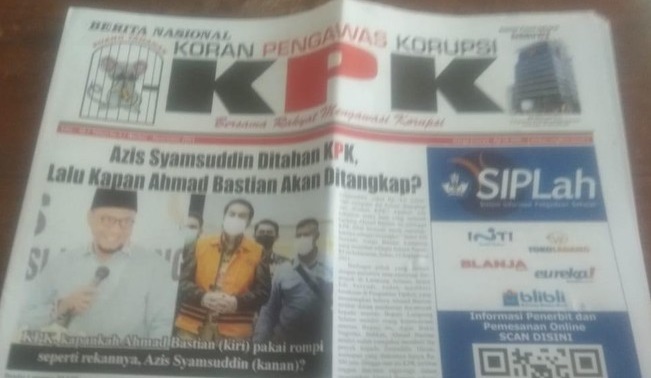 KPK Pastikan Tidak Pernah Menerbitkan Koran Berlogo KPK