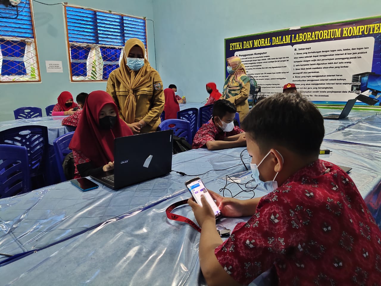 PTS Online di SD Negeri 11 OKU Berlangsung Lancar