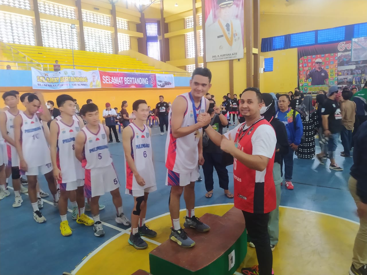 Hempaskan Ogan Ilir, Palembang Raih Emas Pertama Porprop Cabor Bola Basket