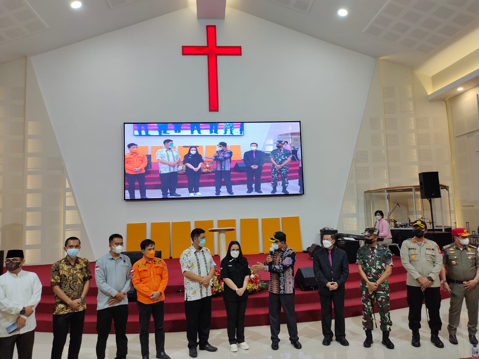 Pastikan Keamanan Misa Natal, Forkompinda OKU Kunjungi Gereja Bethel Indonesia Baturaja