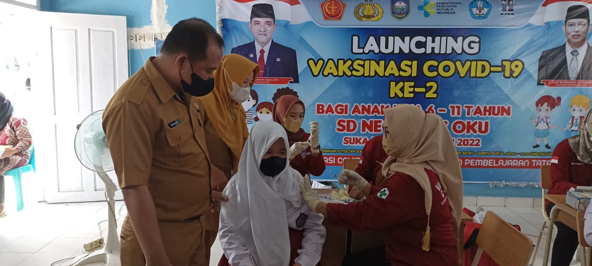 SD Negeri 127 OKU Laksanakan Vaksinasi Kedua