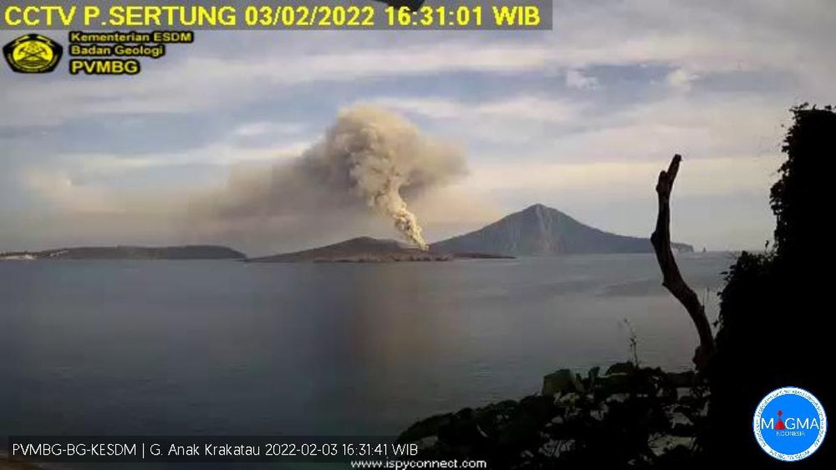 Anak Krakatau Erupsi, Status Level II Waspada