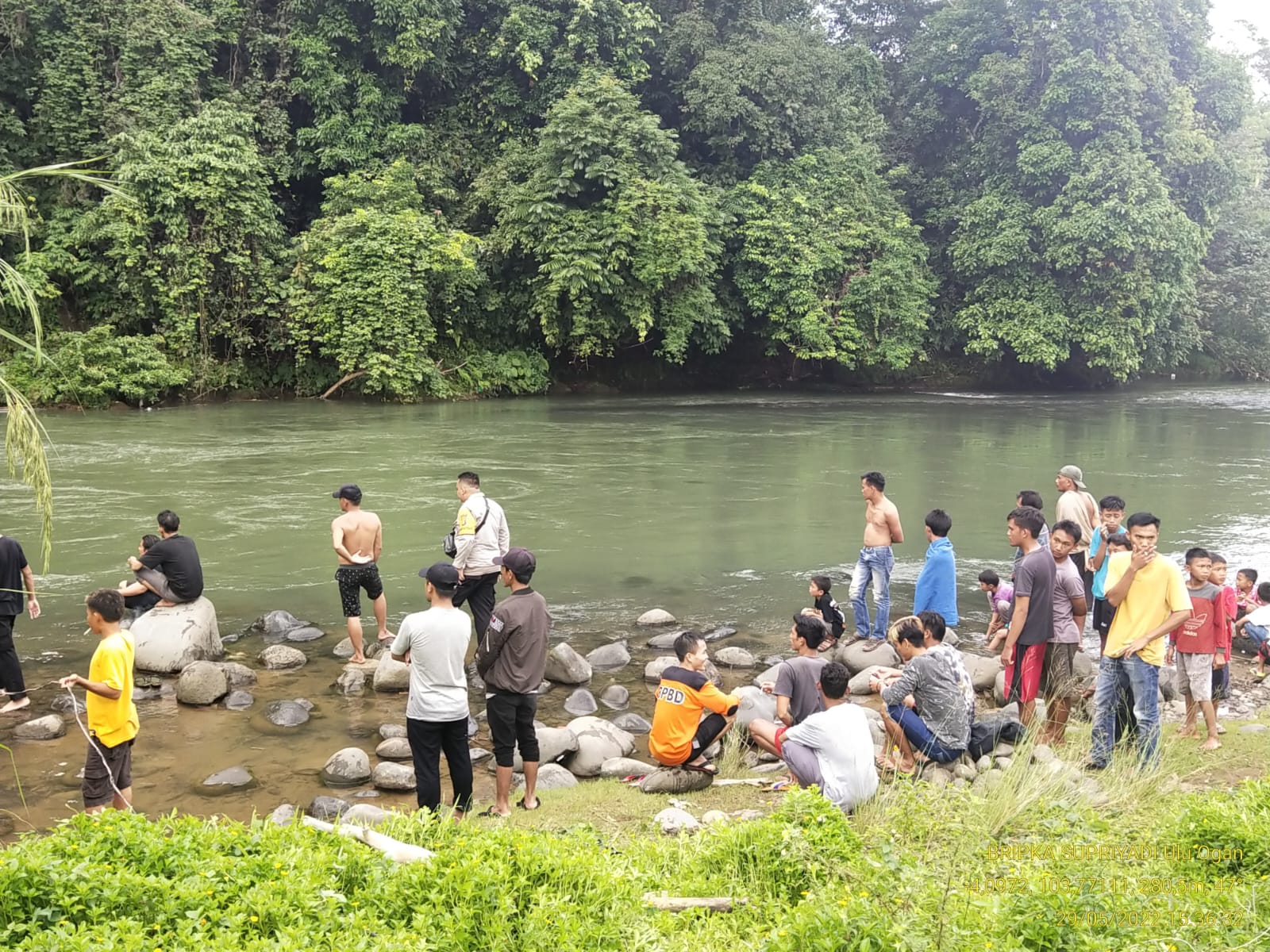 Terseret Sungai Ogan, Warga Asal Lampung Hilang