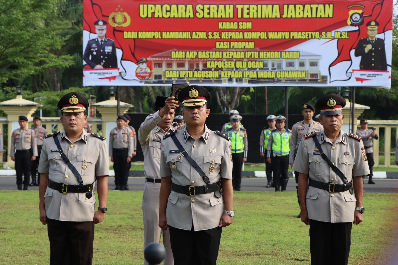 Penyegaran, Tiga PJU Polres OKU Diganti