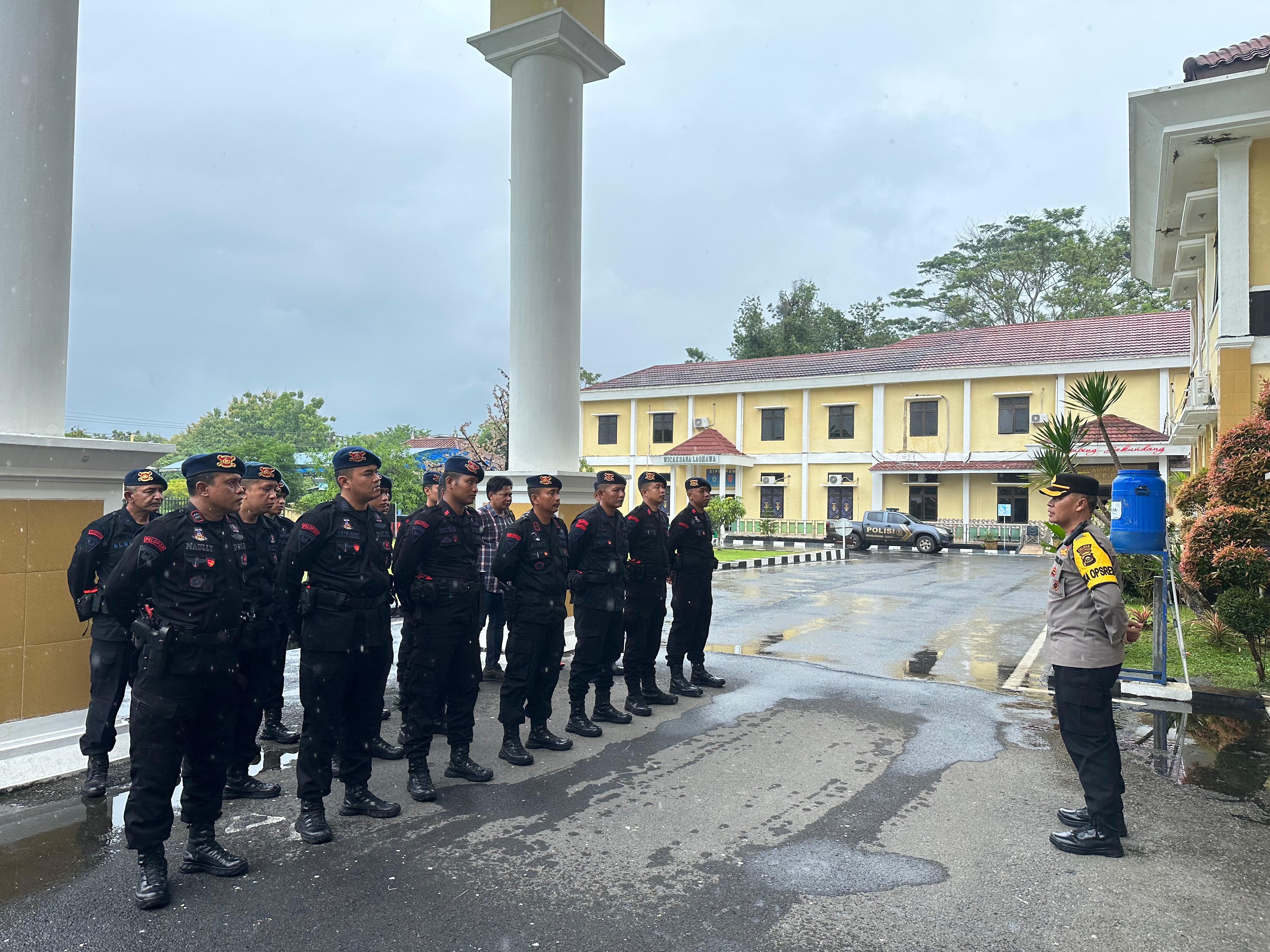 Usai Jalani Tugas OMBM Pasukan dari Personil Brimob Dipulangkan