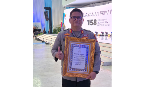Polres OKU Diganjar Penghargaan Nasional