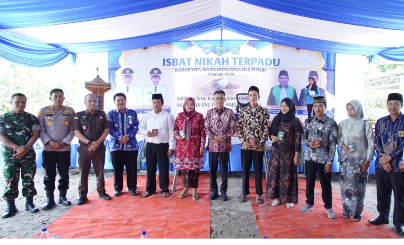 103 Pasangan Ikuti Isbat Nikah Terpadu, Pemkab OKU Timur Gratiskan Seluruh Biaya
