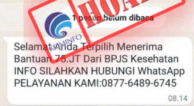 Selamat Anda Terpilih Menerima Bantuan Rp75 Juta dari BPJS Kesehatan, Langsung Ngucap Alhamdulillah Faktanya?