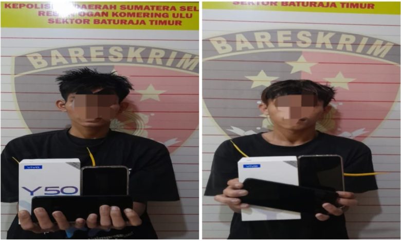 Dua Pemuda di OKU Gasak Motor dan Ponsel Berhasil Dibekuk