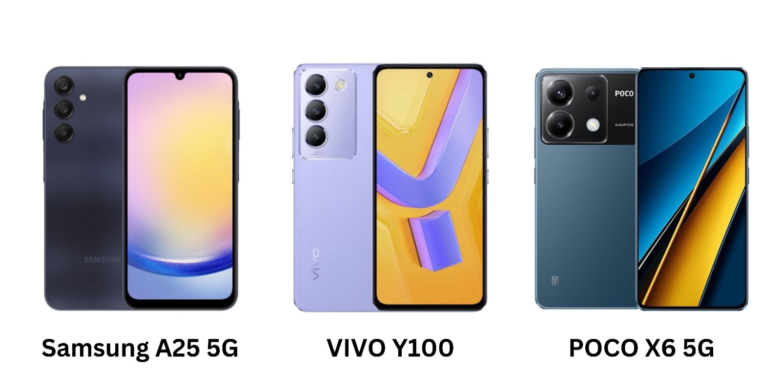 Kelebihan dan Kekurangan Vivo Y100, Poco X6 5G, dan Samsung Galaxy A25 5G dalam Rentang Harga 3 Jutaan