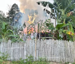 Rumah Petani di Ulu Ogan OKU  Ludes Terbakar
