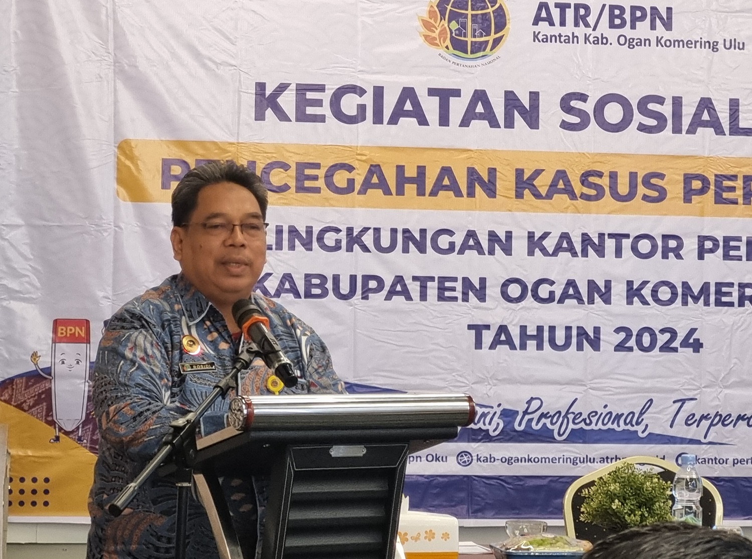 ATR/BPN OKU Gencar Sosialisasikan Pencegahan Kasus Pertanahan