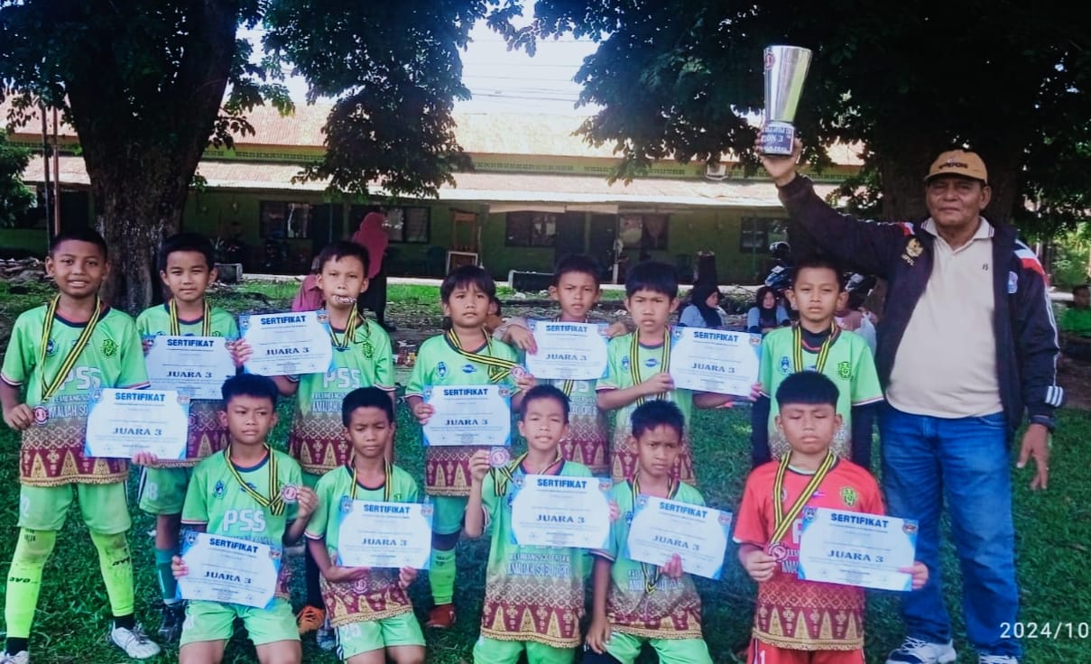 Banyak Dihuni Pemain U10, SSB PSS Sukses Raih Juara 3 Pada Kejuaraan Ajendam Sriwijaya 2024 U-11