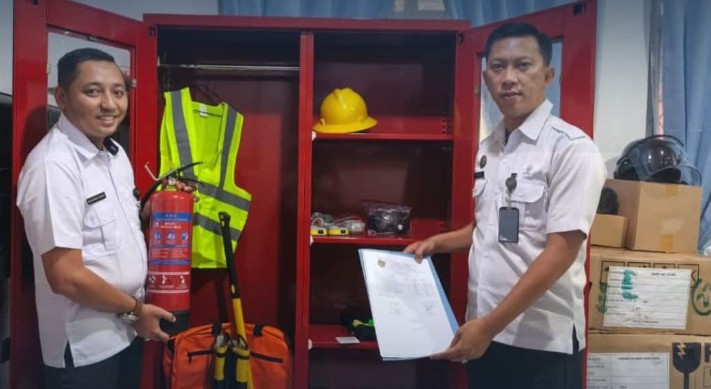 Perkuat Pengamanan, Terima Bantuan PHH dan Perlengkapan Antisipasi Kebakaran