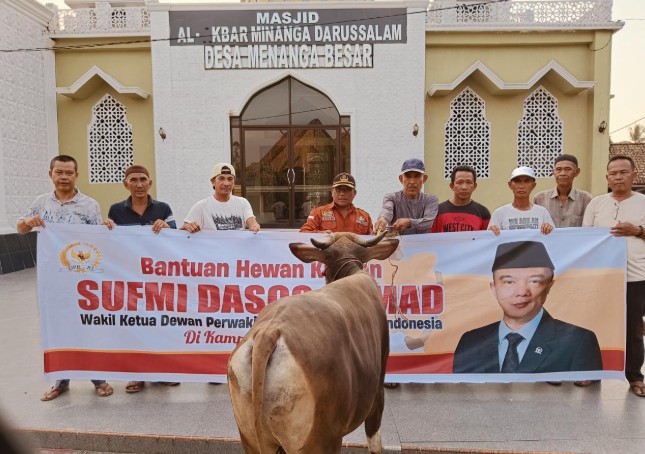 Sufmi Dasco Ahmad Kurban di Menanga Besar