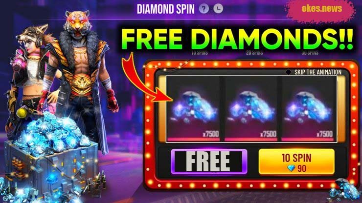 Lucky Spin Free Fire Gratis Bonus Diamond, Ada Skin dan Item Berharga Keberuntungan Ada Ditangan