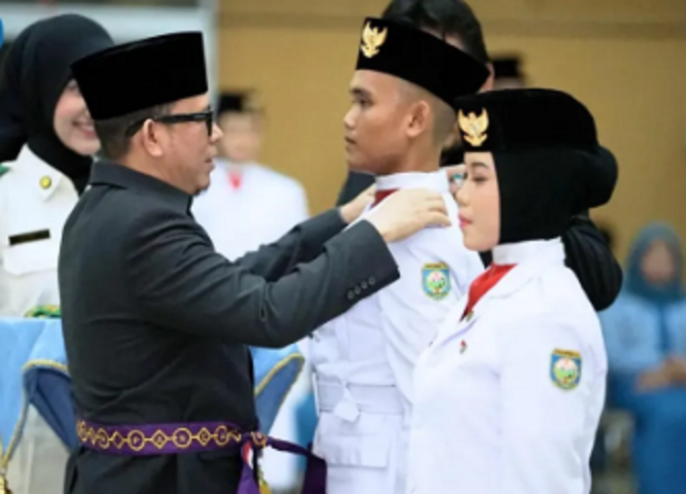 36 Paskibraka OKU Dikukuhkan, Siap Kibarkan Merah Putih 