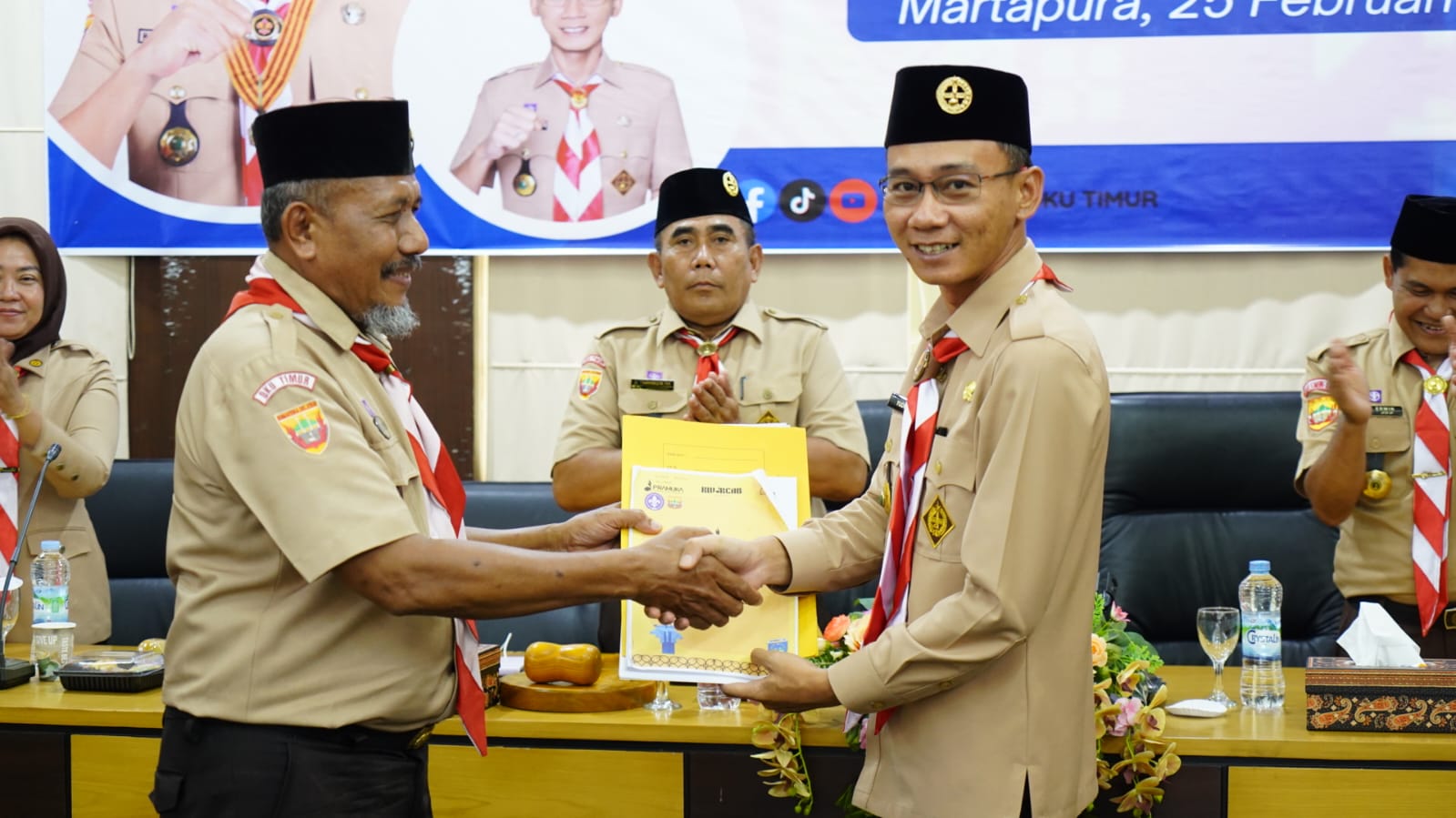 Yudha Terpilih Sebagai Ketua Kwarcab Gerakan Pramuka Kabupaten OKU Timur