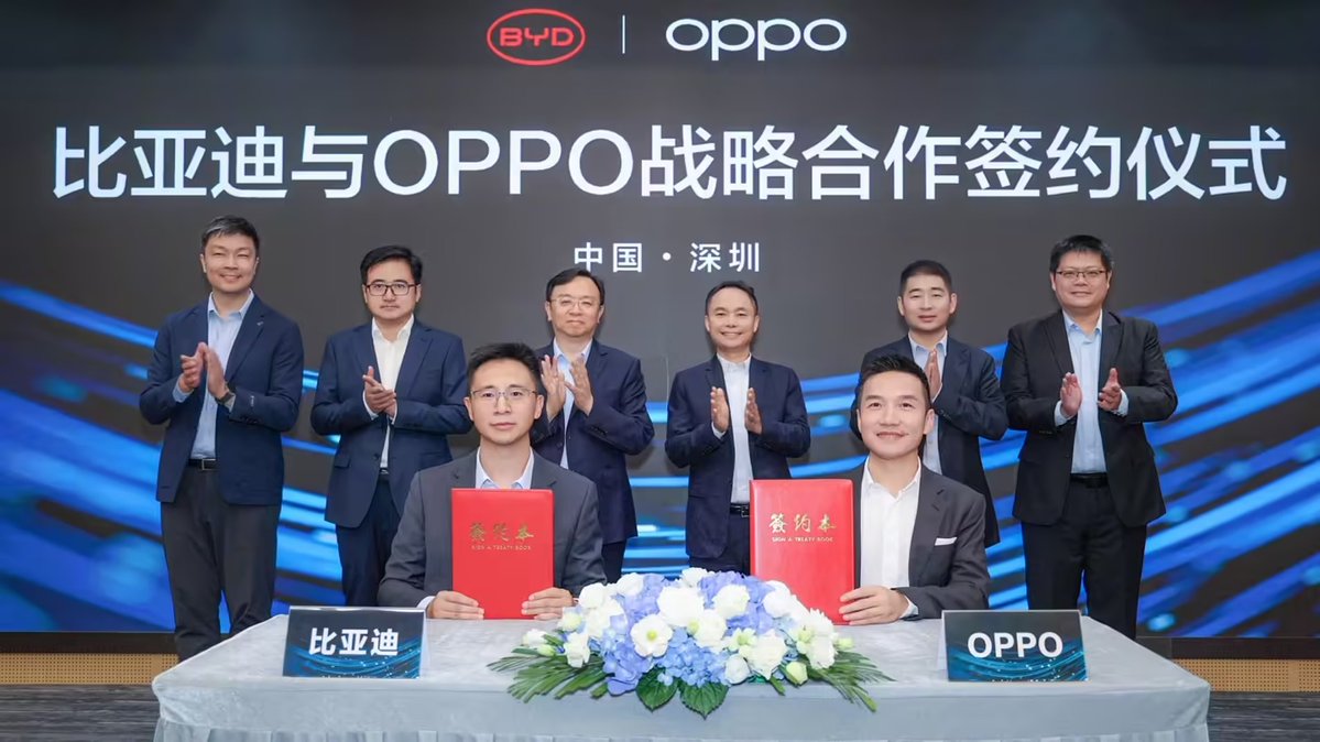 Oppo dan BYD Gandeng Kerjasama untuk Integrasi Smartphone dan Mobil Listrik