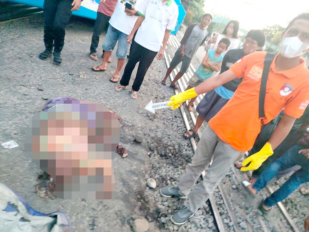 Lansia di Prabumulih Tewas Tertabrak Kereta Api Babaranjang di Perlintasan Karang Raja