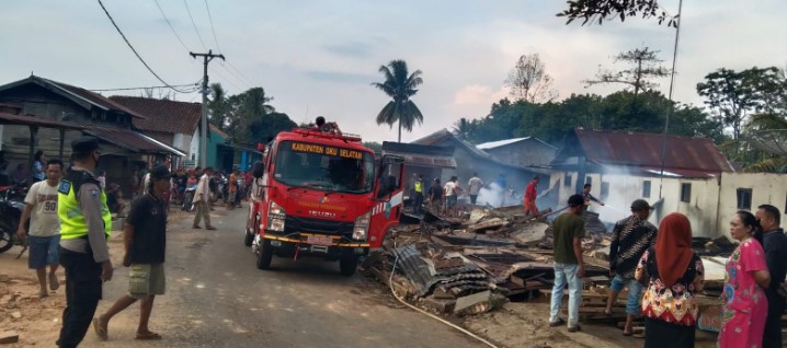 Hadiri Pengajian di Masjid, Rumah Hangus Terbakar