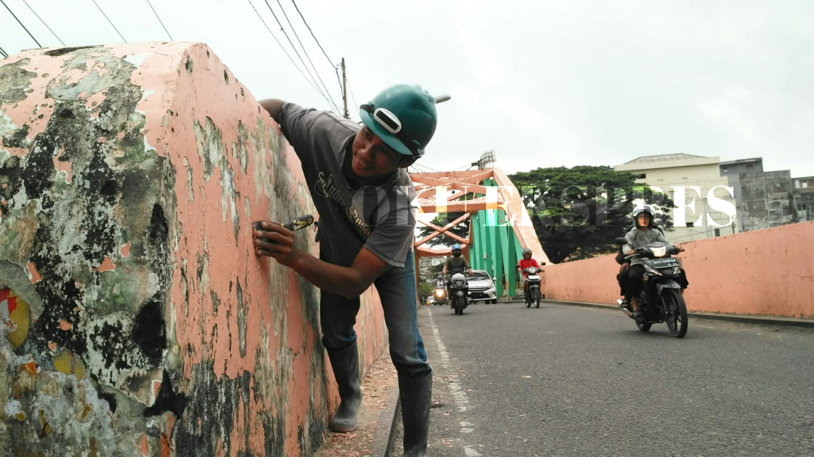 Bakal Keren, Jembatan Ogan I Dicat Ulang