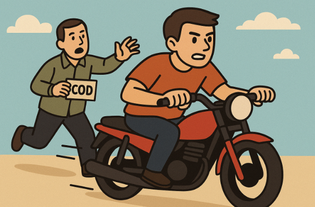 Modus COD di Baturaja, Bawa Kabur Motor saat test Ride