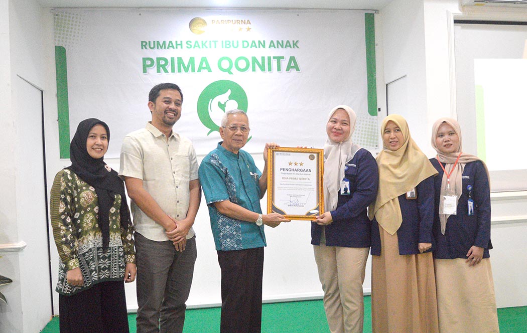 RSIA Prima Qonita OKU Raih Predikat Bintang Tiga Layanan Digital JKN, Komitmen meningkatkan kualitas pelayanan