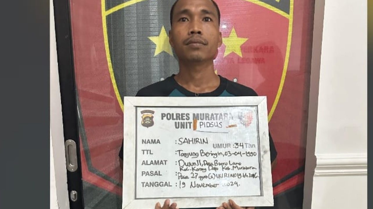 Polisi Tangkap Konten Kreator Togel Online di Muratara