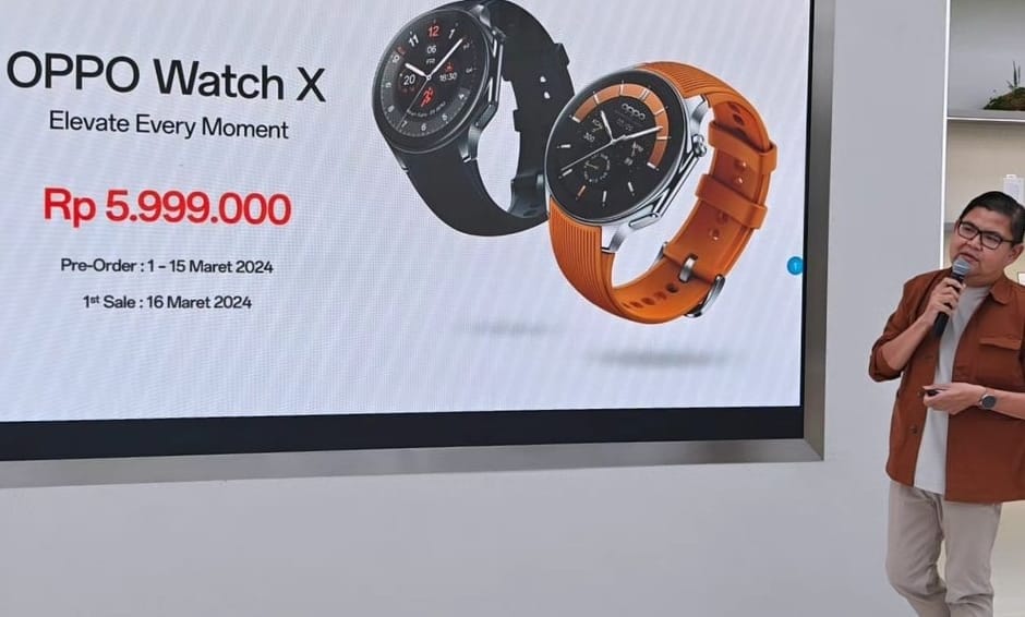 OPPO Watch X, Jam Tangan Ini Menjadi Simbol Kemewahan dengan kKcerahan Maksimum 1000nits