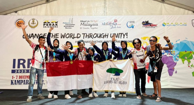Tim Putri Arung Jeram OKU Selatan Raih Emas dan Perak di World Rafting Championship 2025