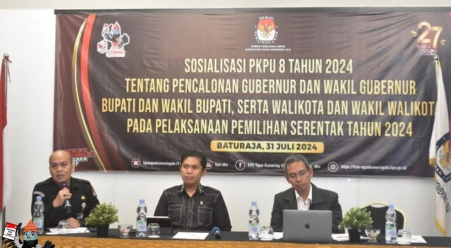 KPU OKU Sosialisasikan PKPU No 8 Tahun 2024 Jelang Pilkada 2024