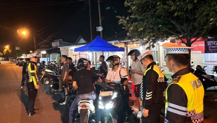 Satlantas OKU Sisir Titik Rawan, Balap Liar di Baturaja Berhasil Diredam