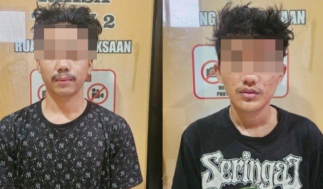 Tawuran di Simpang Radial Palembang 6 Remaja Ditangkap, 2 Diantaranya Bawa Sajam