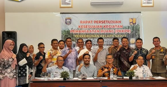 Kantah OKU Hadiri Rapat PKKPR, Pastikan Kepastian Hukum dan Manfaat Sosial PT SBI  