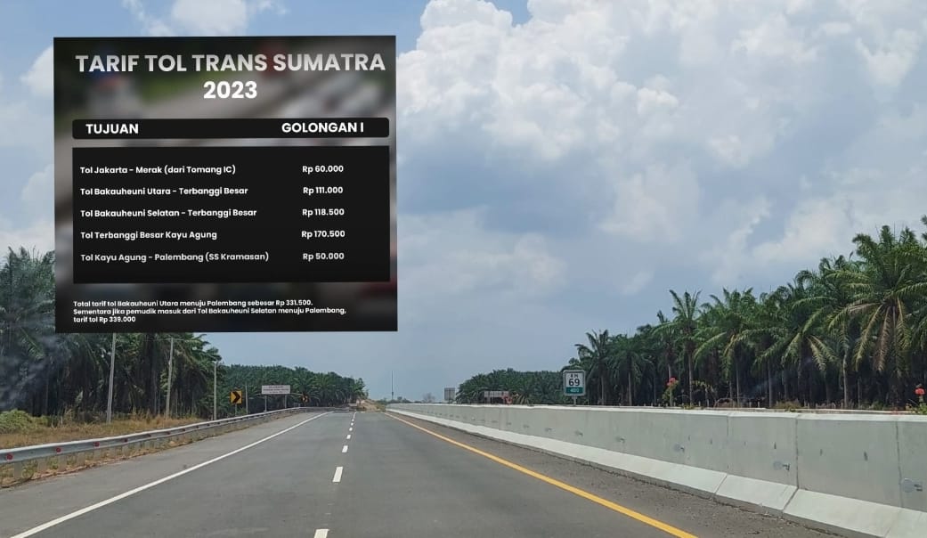 Pengumuman, Tarif Tol di Empat Ruas Tol Sumatera Ini Bakal Naik di Tahun 2024?